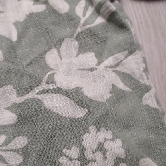 NWT Porter & Ash Shirt Mens Large MultiColor Floral Porter Ash Button Linen Bln - Picture 5 of 6